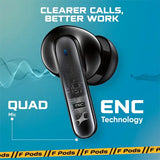 Side angle of CarrotKart Fastrack Reflex FX101 Smart TWS Earbuds Earbuds – India | CarrotKart