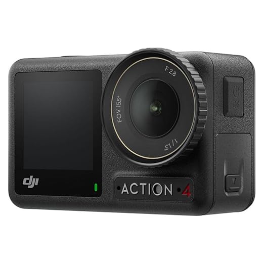 DJI Osmo Action 4 Standard Combo - 4K/120Fps Waterproof Action Digital Camera with A 1/1.3-Inch Sensor, 10-Bit & D-Log M Color Performance, Outdoor Digital Camera for Travel, Biking