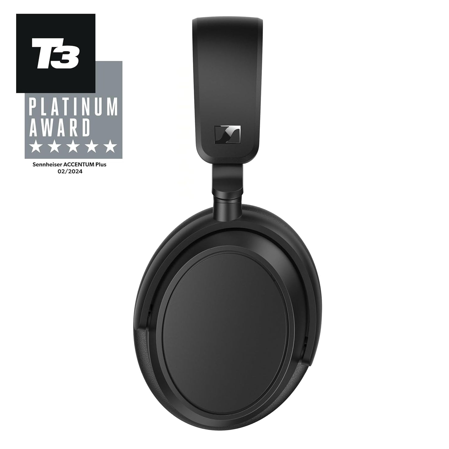 Sennheiser ACCENTUM Plus Wireless Over Ear Headphones,German Design,Adaptive ANC,50H Battery,Sound Personalization,Touch Control,Multipoint Connectivity,Clear Calls,10Min Charge = 5H,2Y Warranty,Black