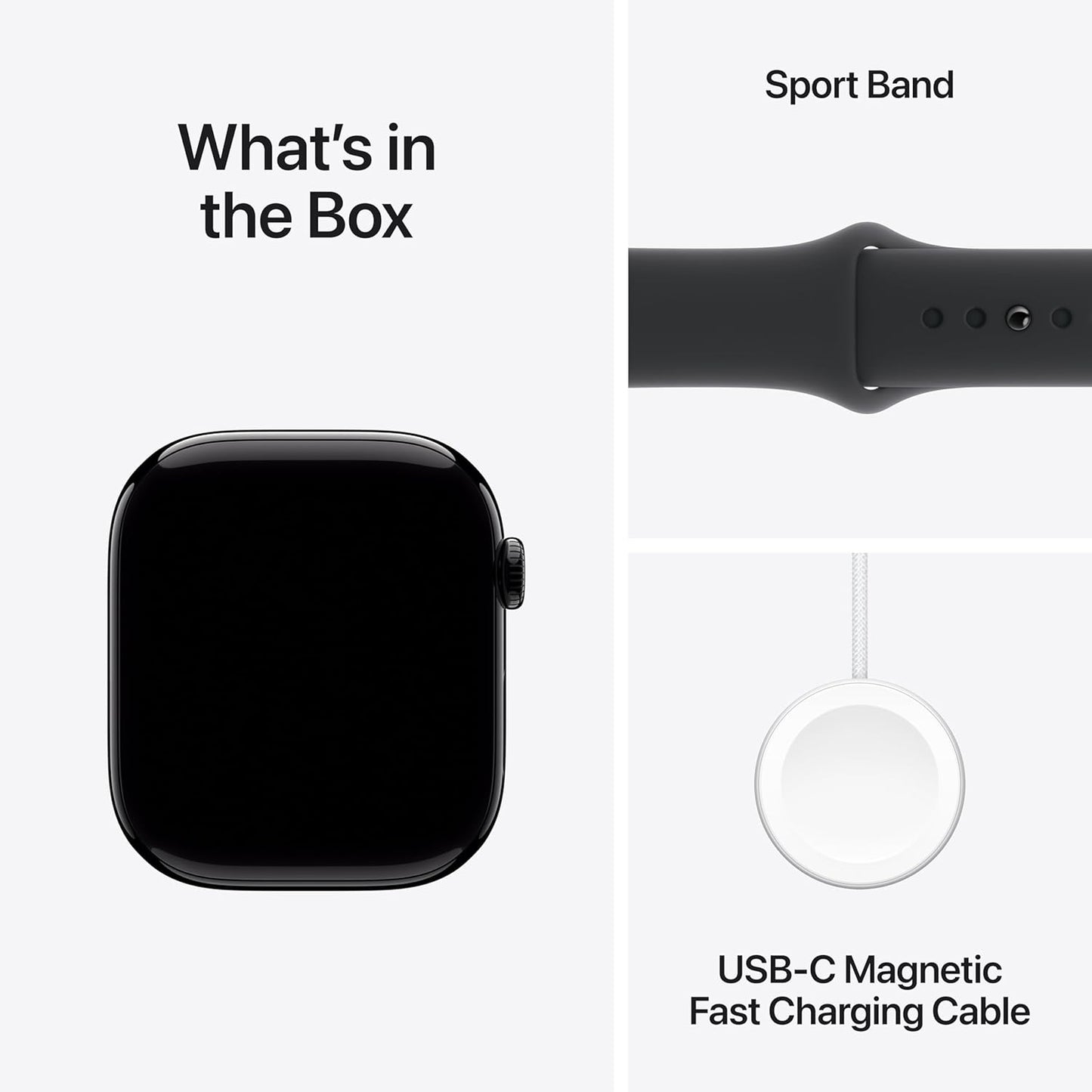 Apple Watch Series 10 [GPS 46 mm] Smartwatch with Jet Black Aluminium Case with Ink Sport Loop. Fitness Tracker, ECG App, Always-On Retina Display, Carbon Neutral