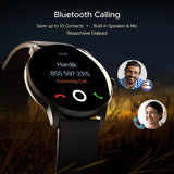 boAt Lunar Connect Ace w/ 3.63 cm(1.43") AMOLED Display,BT Calling,Sports Modes, IP68 Smartwatch (Indigo Blue Strap, Free Size)
