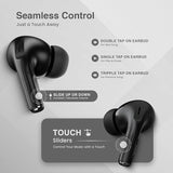Front view of CarrotKart Hammer Screen TWS Earbuds with ANC Earbuds – India | CarrotKart