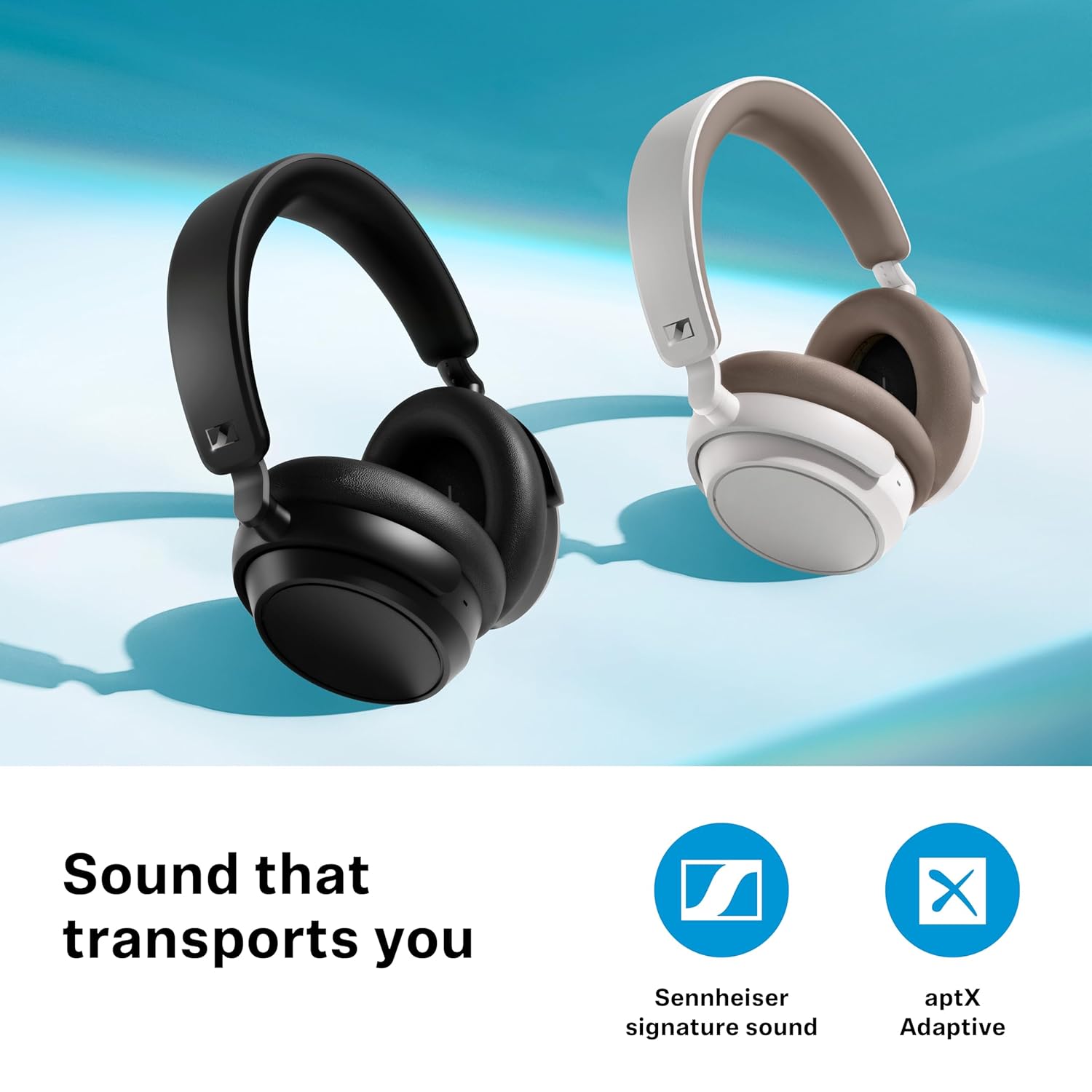 Sennheiser ACCENTUM Plus Wireless Over Ear Headphones,German Design,Adaptive ANC,50H Battery,Sound Personalization,Touch Control,Multipoint Connectivity,Clear Calls,10Min Charge = 5H,2Y Warranty,Black