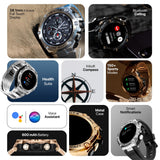 Fire-Boltt Assault Smartwatch – 1.5" HD Display, Bluetooth Calling, 600mAh Battery, Compass, Heart Rate & SpO2 Monitoring, 7-10 Days Battery Life, Heavy Metal Sports Design