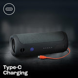 JBL Flip Essential 2, Wireless Portable Bluetooth Speaker with Deep Base, IPX7 Water & Dustproof (Without Mic, Black)
