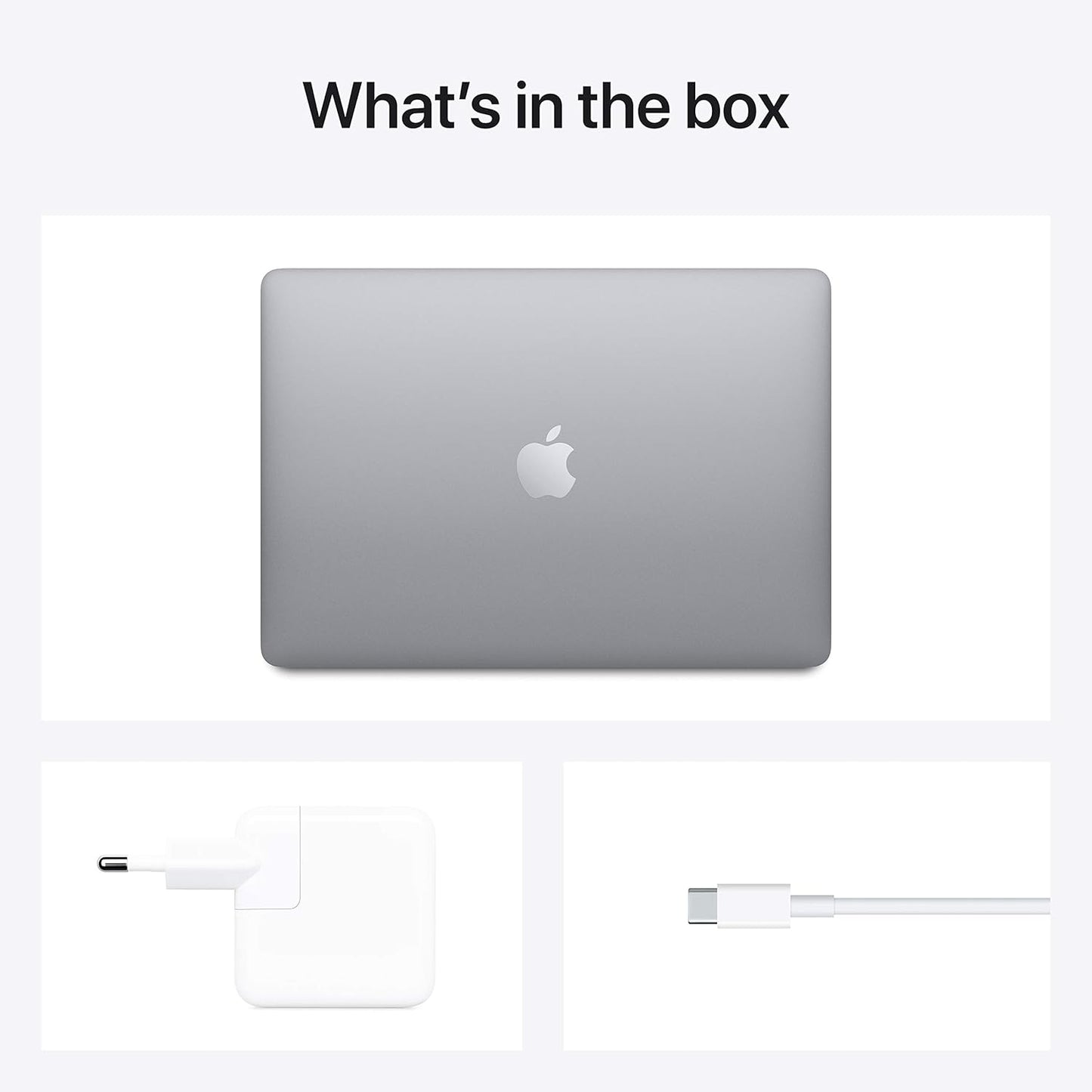 Apple MacBook Air Laptop: Apple M1 chip, 13.3-inch/33.74 cm Retina Display, 8GB RAM, 256GB SSD Storage, Backlit Keyboard, FaceTime HD Camera, Touch ID. Works with iPhone/iPad; Space Grey