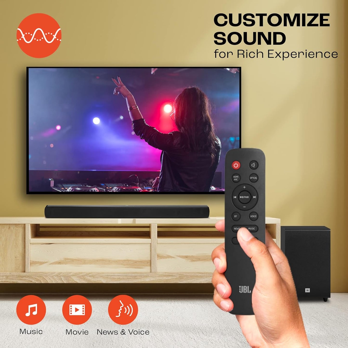 JBL Cinema SB271 Soundbar with Wireless Subwoofer