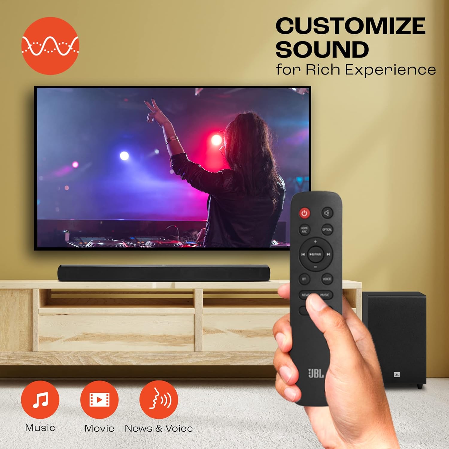 JBL Cinema SB271 Soundbar with Wireless Subwoofer