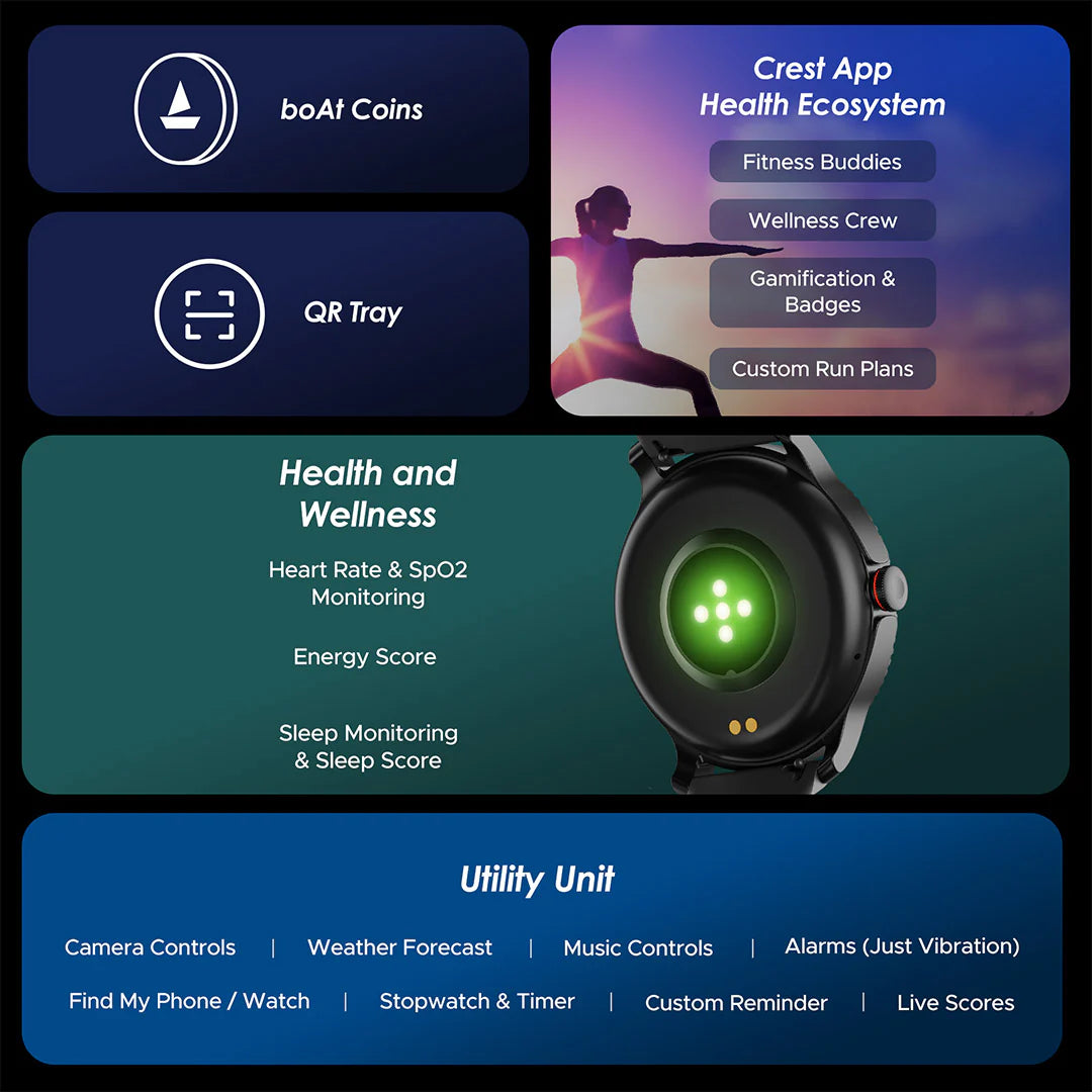 boAt Lunar Discovery HD Display Smartwatch