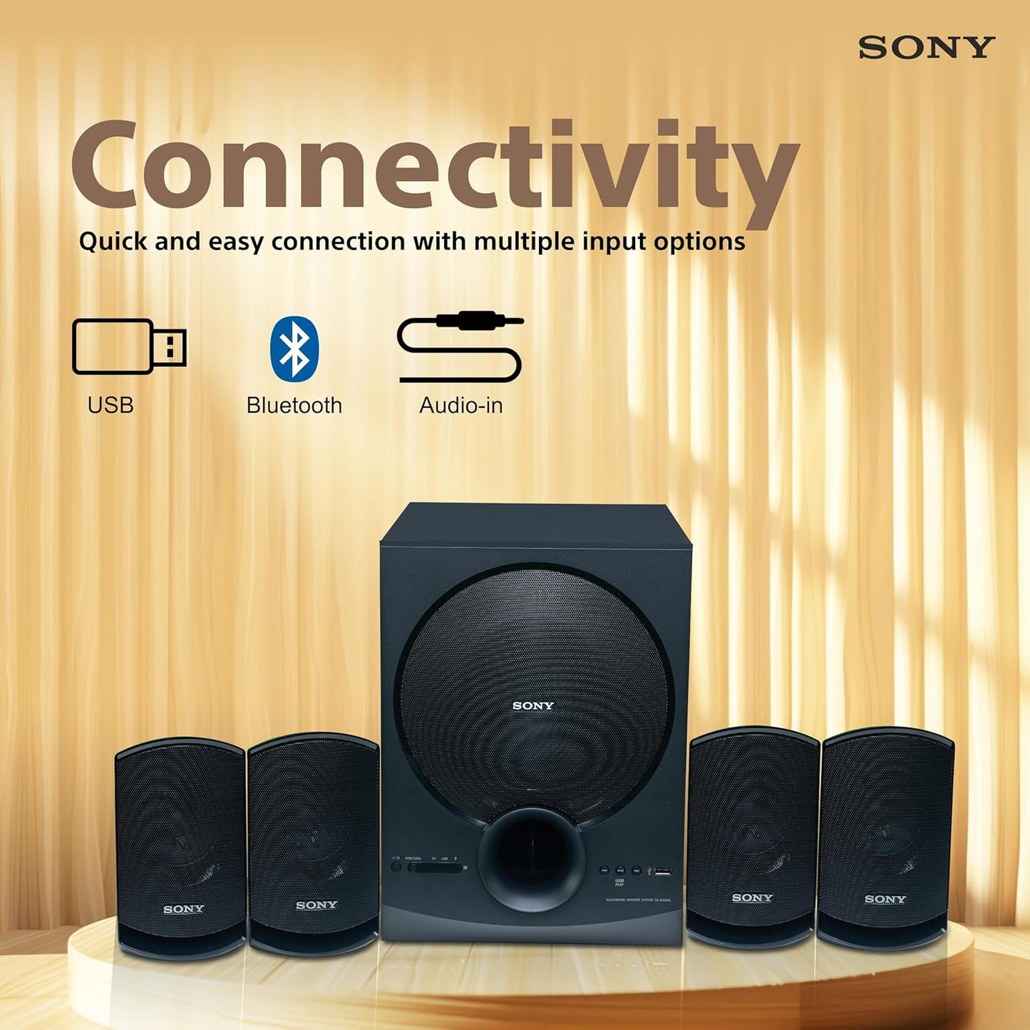 Sony SA-D40M2 80W 4.1 Multimedia Speaker System