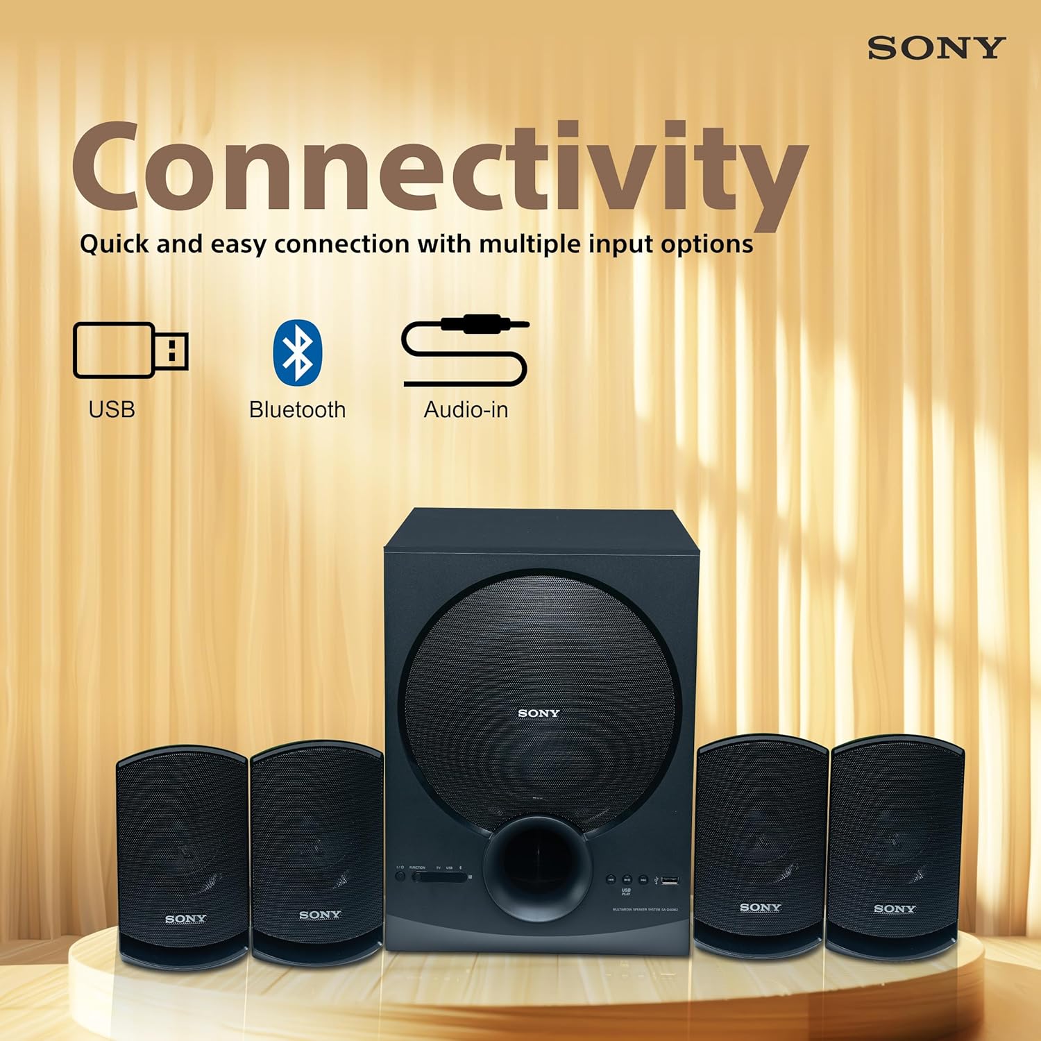 Sony SA-D40M2 80W 4.1 Multimedia Speaker System