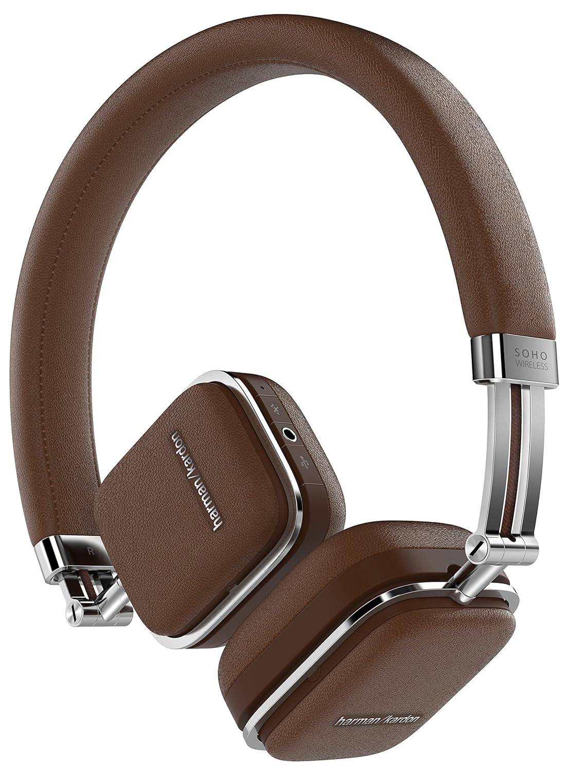 Harman Kardon Soho Wireless NFC Bluetooth On-Ear Headphones (Brown)