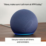 Amazon Echo Dot (5th Gen) | Smart speaker with vibrant sound, Motion Detection, Temperature Sensor, Alexa and Bluetooth| Blue