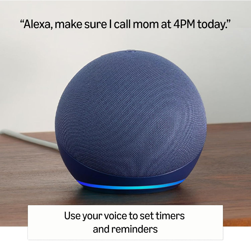 Amazon Echo Dot (5th Gen) | Smart speaker with vibrant sound, Motion Detection, Temperature Sensor, Alexa and Bluetooth| Blue