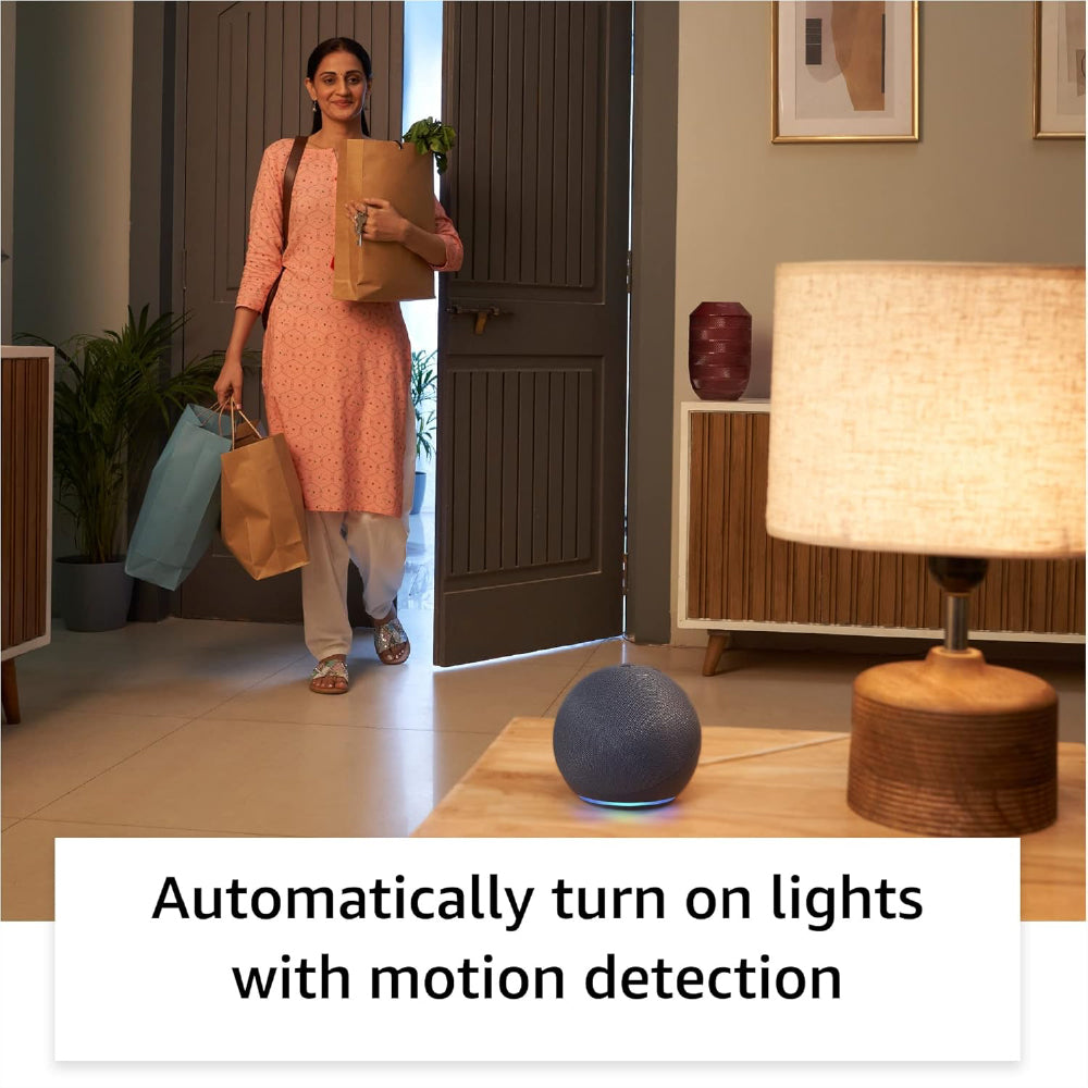 Amazon Echo Dot (5th Gen) | Smart speaker with vibrant sound, Motion Detection, Temperature Sensor, Alexa and Bluetooth| Blue