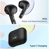 boAt Airdopes 191 ANC, 32dB ANC, Ambient Mode, 60HRS Battery, 4Mics ENx, in-Ear Detection, IWP Tech, Fast Charge, v5.3 Bluetooth Earbuds, TWS Ear Buds Wireless Earphones with mic (Pellucid White)