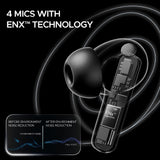 boAt Airdopes 121 Pro Plus,100H Battery,4Mics ENx,Low Latency,Fast Charge, LED Display, Stream Ad Free Music via App Support, Bluetooth in Ear Earbuds, TWS Ear Buds Wireless Earphones with mic (Black)