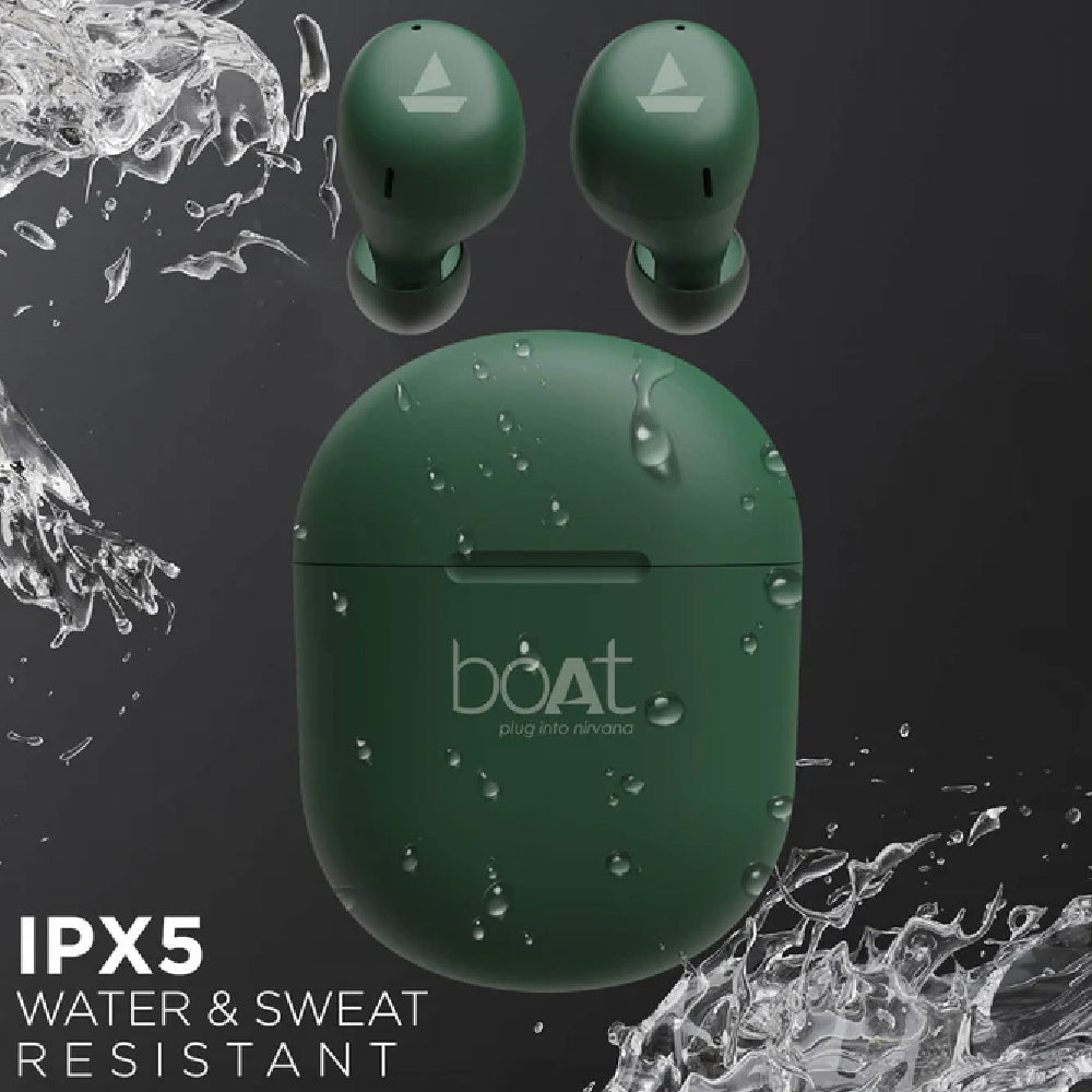 boAt Airdopes 381 Bluetooth In-Ear Wireless Earbuds with 7mm Rhythmic Dynamic Drivers, Nonstop Music UpTo 20 Hours