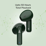 boAt Airdopes 100 TWS Wireless Earbuds with 50 Hours Playback Time, Quad Microphone, IWP™ technology