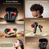 BoAt Airdopes 131 Pro Buds Wireless Earbuds with 40 Hours Playback, ENx™ Tech, BT v5.3, BEAST™ Mode, ASAP™ Charge