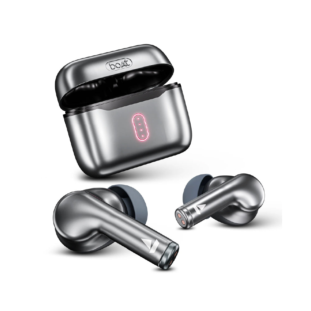 boAt Airdopes 141 Pro Buds Wireless Earbuds with 60H Playback, ENx™ Technology, Sleek Metallic Finish, Bluetooth v5.3