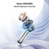 boAt Airdopes 141 Pro Buds Wireless Earbuds with 60H Playback, ENx™ Technology, Sleek Metallic Finish, Bluetooth v5.3