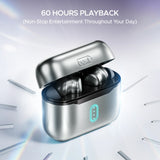 boAt Airdopes 141 Pro Buds Wireless Earbuds with 60H Playback, ENx™ Technology, Sleek Metallic Finish, Bluetooth v5.3