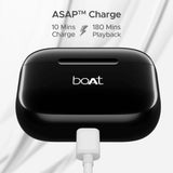 boAt Airdopes 161 Wireless Earbuds with Massive Playback of upto 40 Hours, IPX5 Water & Sweat Resistance, IWP Technology, Type C Interface