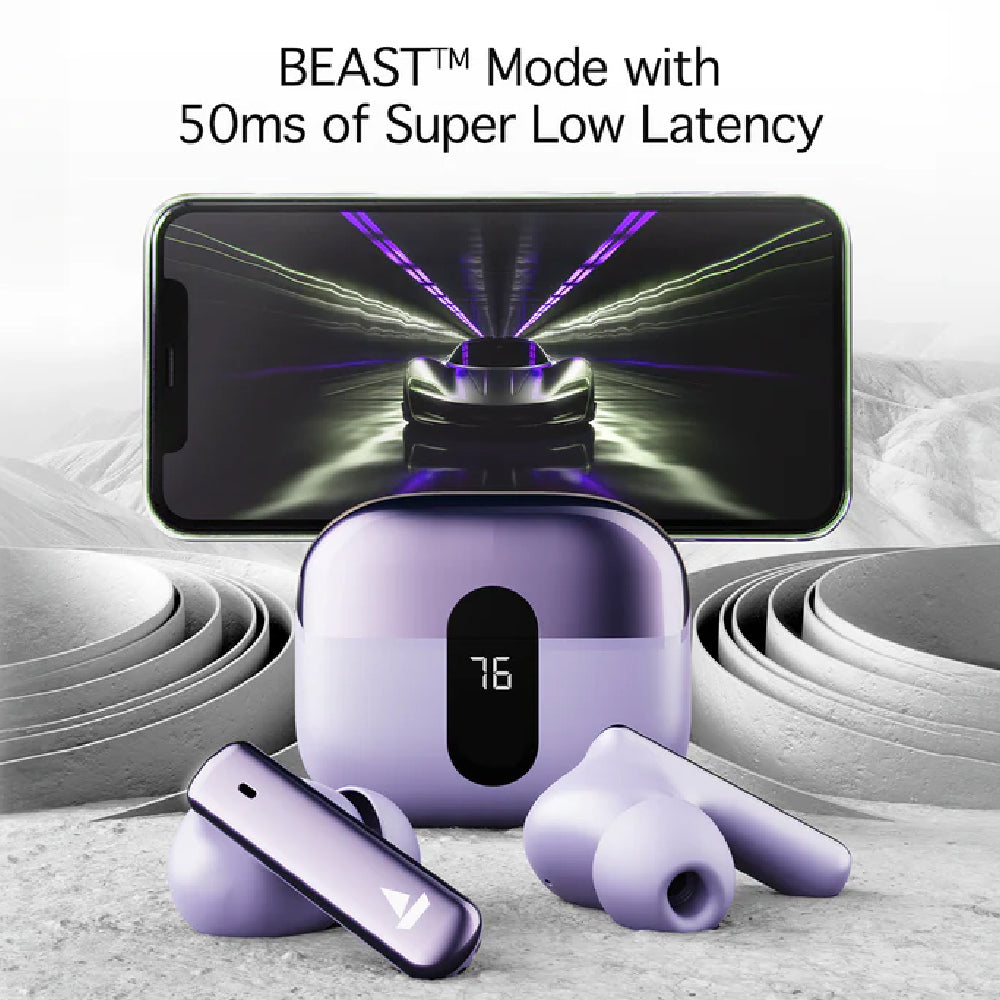 boAt Airdopes 181 Pro SS Edition TWS Earbuds with 100 Hours Playback, Quad Mics with ENx™, BEAST™ Mode, ASAP™ Charge