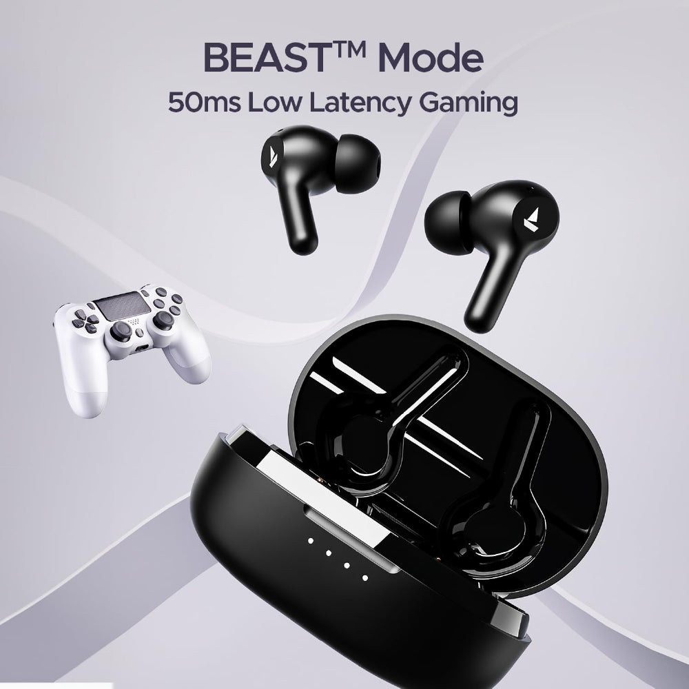 boAt Airdopes 71 Wireless Earbuds with 40 Hours Playback, BEAST™ Mode, ENx™ Technology, Dual Mic with ENx™ Technology