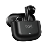 boAt Airdopes 91 Prime v5.3 Bluetooth TWS in Ear Earbuds Wireless Earphones with mic (Midnight Black) with Sounce Aidop Cover