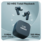 boAt Airdopes Crude Wireless Earbuds with 50 Hours Playback, ENx™ Technology, ASAP™ Charge, BEAST™ Mode, Bluetooth v5.3