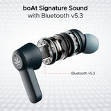 boAt Airdopes Crude Wireless Earbuds with 50 Hours Playback, ENx™ Technology, ASAP™ Charge, BEAST™ Mode, Bluetooth v5.3