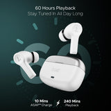 BoAt Airdopes Flex 454 ANC Wireless Earbuds with Active Noise Cancellation up to 32dB, BEAST™ Mode, 10mm Drivers, ASAP™ Charge