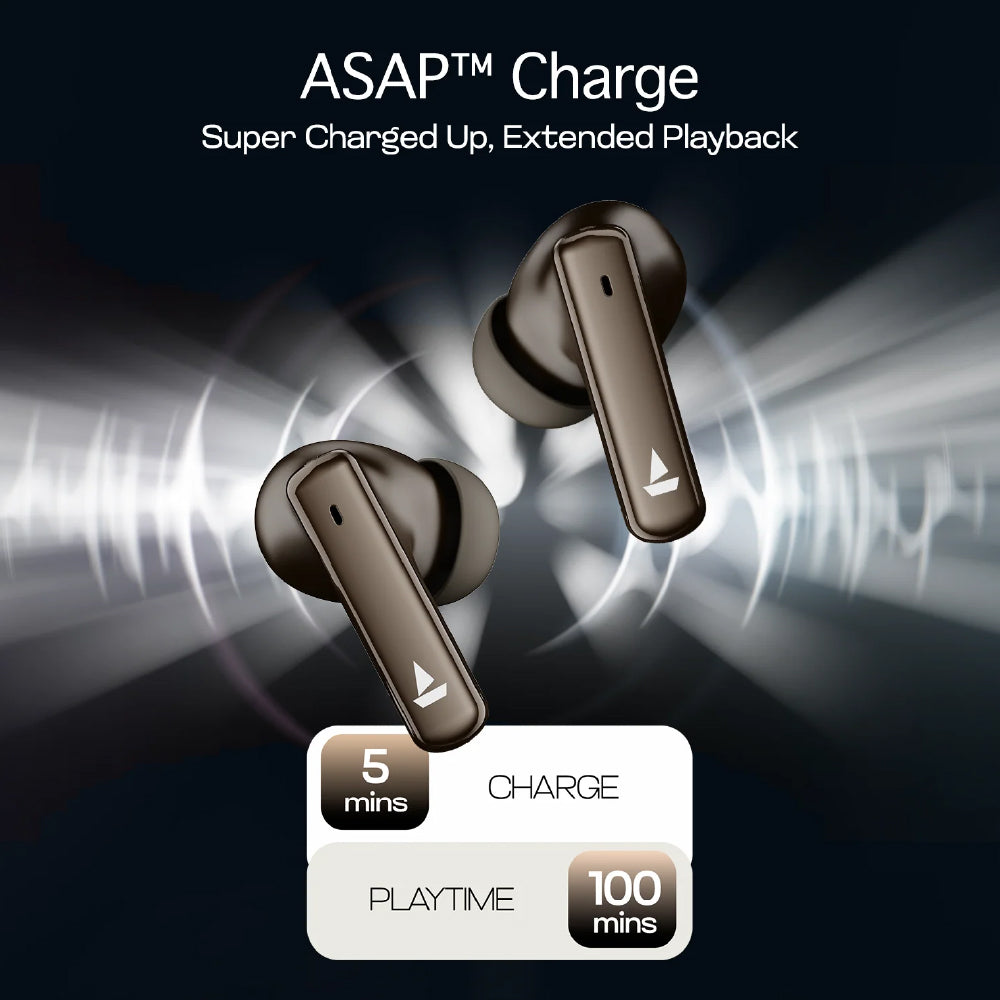 boAt Airdopes 181 Pro Wireless Earbuds with 100 Hours Playback, Quad Mics with ENx™, BEAST™ Mode, ASAP™ Charge