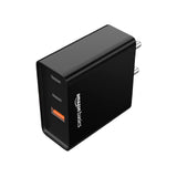 amazon basics High Power 65W Mobile/Laptop Charger Dual Port Output With Type-C Charging Cable (Black)