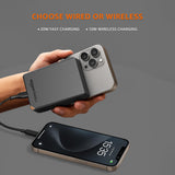 amazon basics 27000 mAh Power Bank | 22.5W Fast Charging | Triple Output | Smartphones, TWS, Speakers, Tablets, Micro USB Input (Black