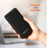 amazon basics 27000 Mah 65W Ultra Fast Charging Power Bank | USB Type-C Input, USB Type A Power Delivery (Input & Output) | Quick Charge | Two-Way Fast Charging (Black)