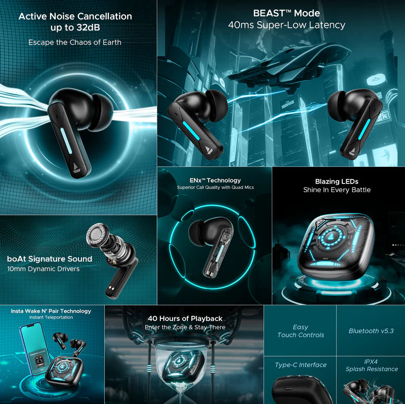boAt Immortal Airspeed Pro TWS Earbuds
