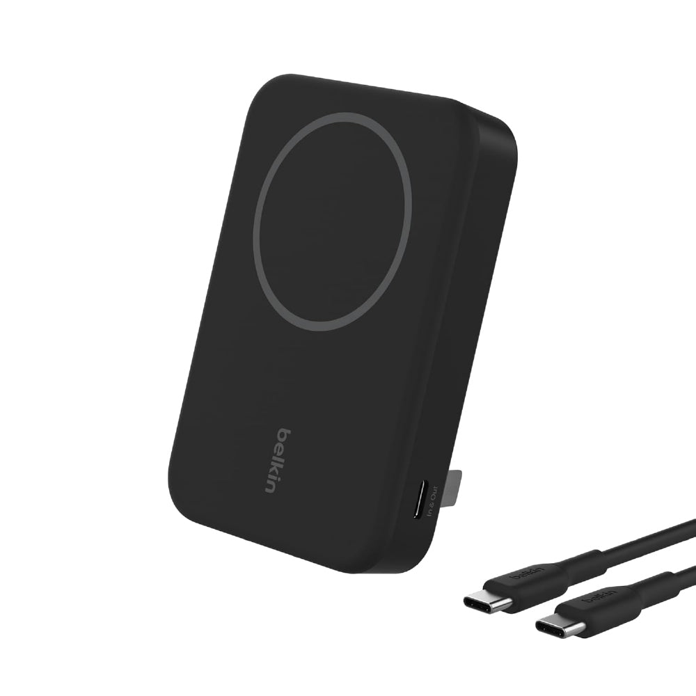 Belkin Qi2 10000 mAh Magsafe Wireless Power Bank | 15W Wireless Fast Charging, Compatible w/iPhone 17, Air, Pro, Pro Max, Google Pixel 10, etc. | 2 Years Warranty | Black