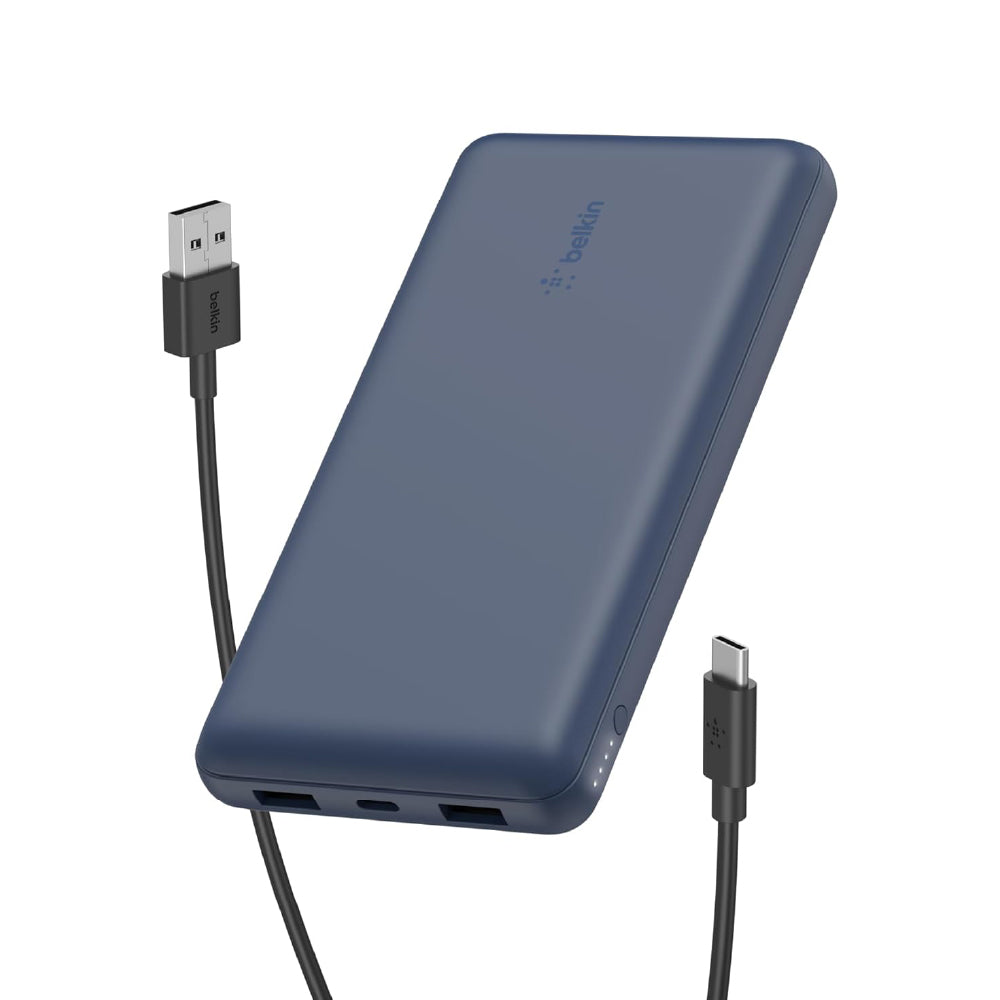 Belkin 20000 mAh Power Bank | Super Fast Charging | USB-C PD Port | 15W Charging for iPhone Series (16, 16 Pro Max), Samsung Galaxy, Google Pixel & More | 2 Years Warranty | Blue