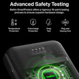 Belkin Quick Charge Magnetic Wireless Power Bank 2500mAh for iPhone 13/13 Pro/13 Pro Max/13 Mini/12/12 Pro/12 Pro Max/12 Mini Compatible for Magsafe Covers - (BPD002BTWH, White, Sleek Design)