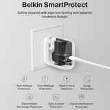 Belkin 40W (20W + 20W) Two Ports USB -C PD Wall Charger | Fast Charging for iPhone 17, Air, Pro, Pro Max, Samsung Galaxy S25, Google Pixel 10, iPad, AirPods, & More | 2 Years Warranty, White