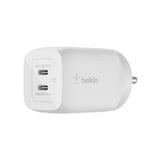 Belkin 65W (45W+20W) USB -C GaN Charger | Fast Charging PD | Gan Technology for Samsung Galaxy S25, Apple iPhone 17, Air, Pro, Pro Max, iPad, MacBook & More | 2 Years Warranty | White