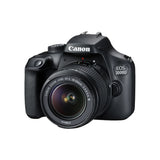 Canon EOS 3000D 18MP Digital SLR Camera (Black) with 18-55mm is II Lens, 16GB Card and Carry Case