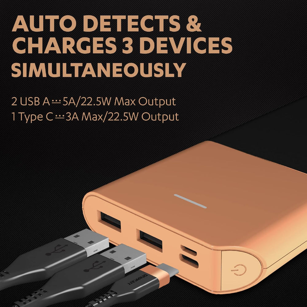 Side angle of CarrotKart Duracell 20000 MAH Slimmest Power Bank Power Bank – India | CarrotKart
