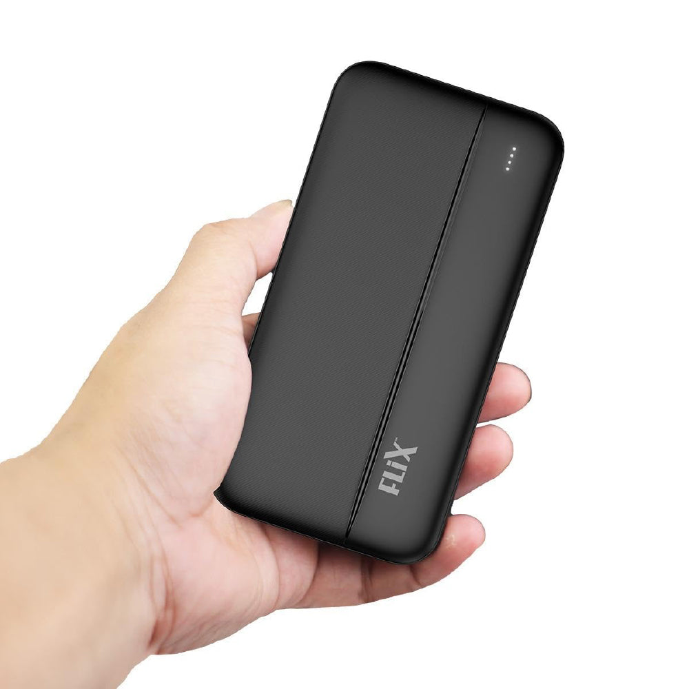 FLiX(Beetel) UltraCharge 10000mAh QCPD Power Bank,USB C/B Input,Tripple Output 22.5W High-Capacity Power Delivery,Compatible to iPhone 14 13 12 11 Samsung S22 23 21 GooglePixel7 Oneplus