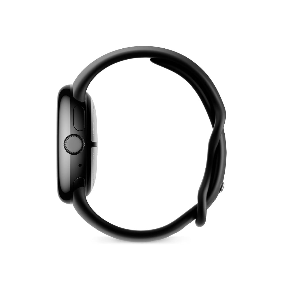 Google Pixel Watch 2 with The Best of Fitbit Heart Rate Tracking, Stress Management, Safety Features - Android Smartwatch - Obsidian Black Active Band - Wi-Fi