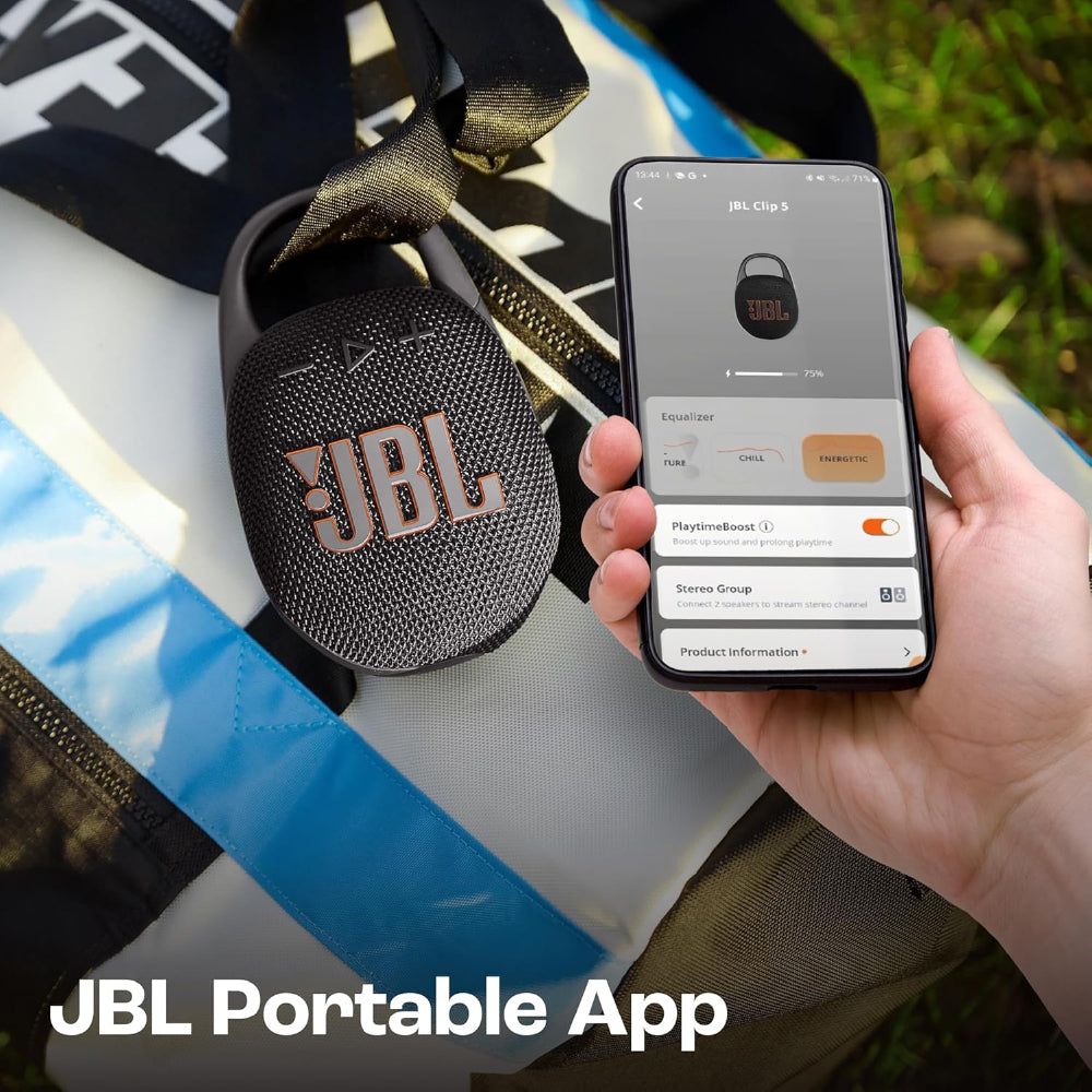 Close-up of JBL Clip 5 Portable speakers – India | CarrotKart