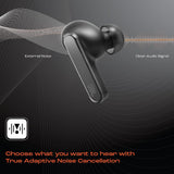 JBL Tune Buds In Ear Wireless TWS Earbuds with Mic, ANC Earbuds, Customized Extra Bass with Headphones App, 48 Hrs Battery, Quick Charge, 4-Mics, IP54, Ambient Aware & Talk-Thru, Bluetooth 5.3 (Black)